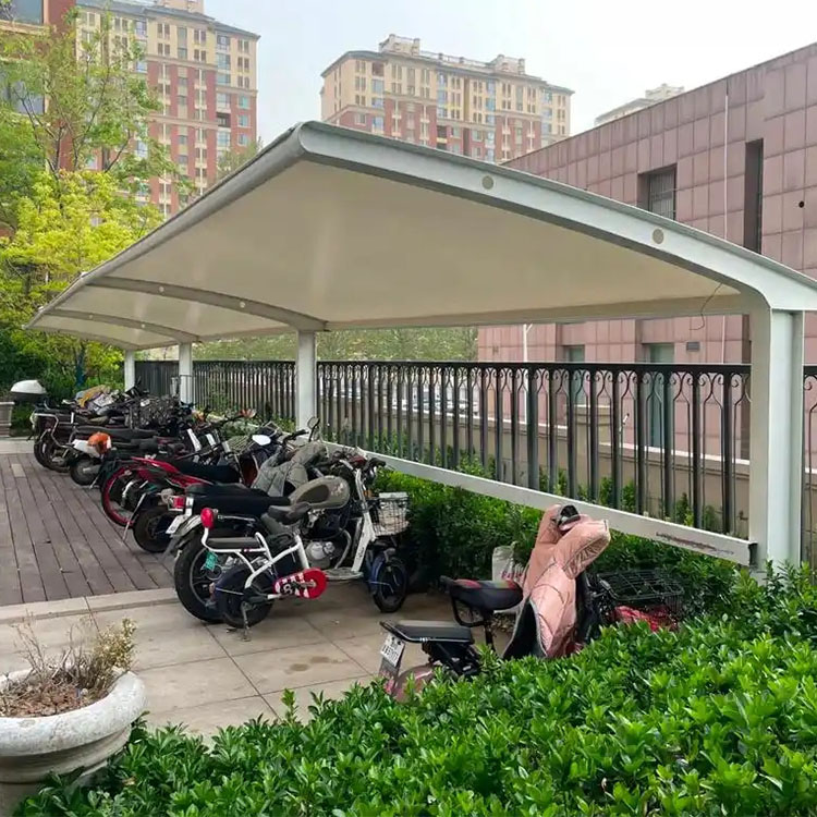 五台县膜结构电动车棚